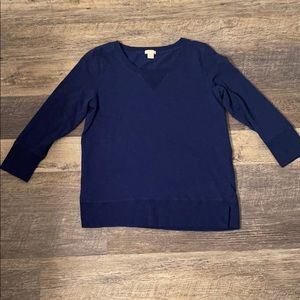J. Crew 3/4 sleeve top size small